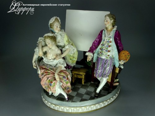 Купить фарфоровую статуэтку Royal Vienna Художник и натурщица